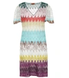 MISSONI STRETCH-SILK KNIT MINIDRESS,P00469815