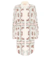 TORY BURCH CORA FLORAL SILK MINI SHIRT DRESS,P00471544