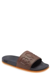 Hugo Boss Bay Slide Sandal In Light Blue