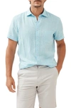 Rodd & Gunn Ellerslie Linen Textured Classic Fit Button-up Shirt In Glacier