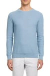 Theory Men's Riland Breach Crewneck Sweater In Poseidon