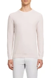 Theory Men's Riland Breach Crewneck Sweater In Pink Mist
