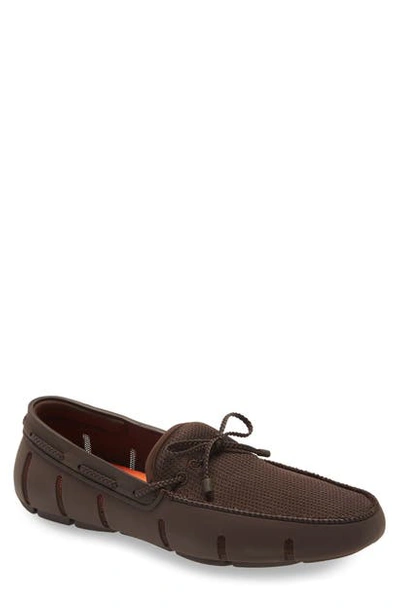 Swims Lace Loafer In Brown/ Brown