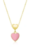 LILY NILY HEART PENDANT NECKLACE,150N-PK