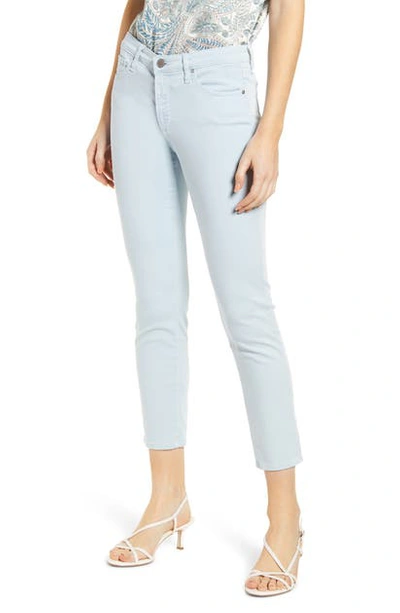 Ag Prima Mid-rise Cigarette Crop Jeans In Sulfur Water Mist