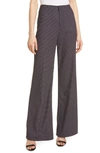 ALICE AND OLIVIA DYLAN MINI DOT CLEAN WIDE LEG TROUSERS,CC003P38104
