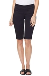 Nydj Tummy-control Pull-on Denim Shorts In Black