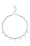 SHAY BABY LINK MINI DIAMOND CHARM CHOKER,SN299-WG-18