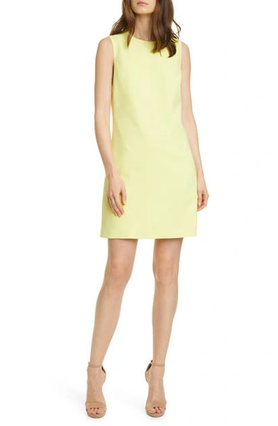 Alice And Olivia Coley Crepe A-line Dress In Daffodil