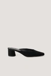 NA-KD BALLERINA MULES - BLACK