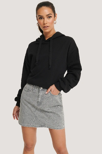 Trendyol Basic Denim Mini Skirt - Grey In Grey