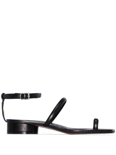 Maison Margiela Sandalen Mit Niedrigem Absatz In Black