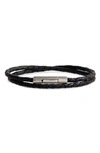 JONAS STUDIO JONAS STUDIO BRAIDED LEATHER WRAP BRACELET,1035 BW