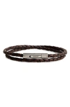 JONAS STUDIO JONAS STUDIO BRAIDED LEATHER WRAP BRACELET,1035 BW