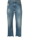R13 CROPPED STRAIGHT-LEG JEANS