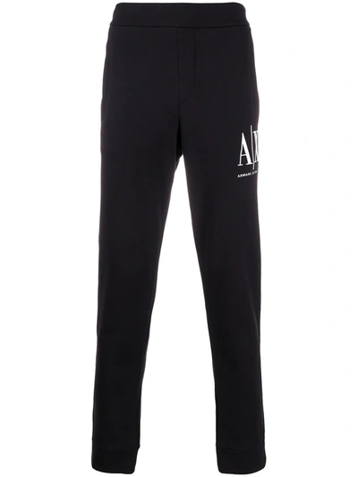 Armani Exchange Logo Jogging Bottoms Black