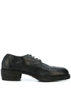GUIDI ROUND TOE LACE UP DERBY SHOES