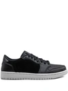 Jordan Air  1 Retro Low No Swoosh In Black
