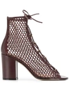 GIANVITO ROSSI CAGED LACE-UP SANDALS