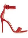 Gianvito Rossi Portofino Ankle Strap Sandals In Red