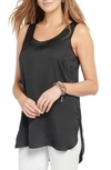 Nic + Zoe Destination Long Tank In Black Onyx