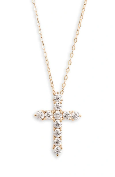 Nadri Cross Pendant Necklace In Gold