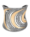 JOHN HARDY DOT HAMMERED CUFF IN TWO-TONE,PROD230790336