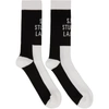 S.R. STUDIO. LA. CA. BLACK & WHITE CONTRAST SOCKS