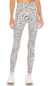 Varley Century Leopard-print Stretch Leggings In Blue