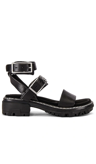 Rag & Bone Shiloh Lug-sole Leather Sandals In Black
