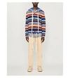 ALANUI Sarape striped cashmere-blend knitted jacket