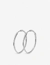 Monica Vinader Sterling Silver Siren Muse Large Hoop Earrings