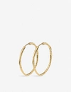 Monica Vinader 18k Yellow Gold Vermeil Siren Muse Large Hoop Earrings In 18ct Gold Vermeil