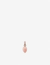 MONICA VINADER FIJI BUD MINI 18CT ROSE GOLD-PLATED VERMEIL SILVER AND PINK OPAL PENDANT,R00124420