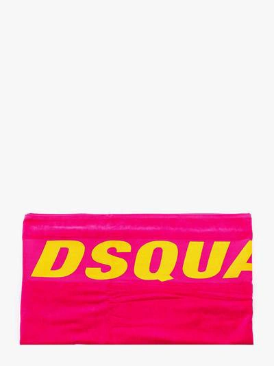 Dsquared2 Logo Beach Towel In Pink