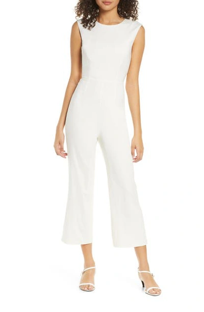 Ali & Jay The Riviera Tie Back Crop Jumpsuit In White