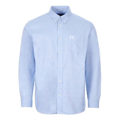 Fred Perry Shirt Button Down In Blue