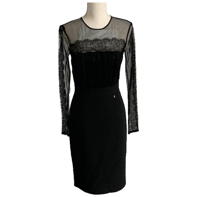 Pre-owned Elisabetta Franchi Mid-length Dress In Black