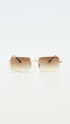 RAY BAN 1969 RECTANGULAR SUNGLASSES,RAYBN40715