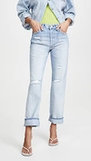 AMO LAYLA HIGH RISE RELAXED STRAIGHT LEG JEANS