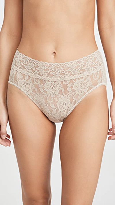 HANKY PANKY SIGNATURE LACE FRENCH BRIEFS CHAI,HANKY41822