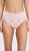 HANKY PANKY SIGNATURE LACE FRENCH BRIEFS BLISS PINK,HANKY41822