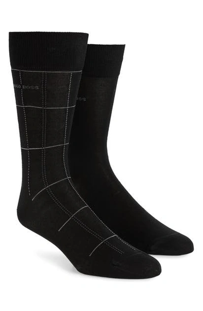 Hugo Boss 2-pack Socks In Black
