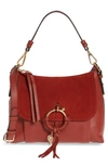 See By Chloé Joan Small Leather Shoulder Bag In Faded Red