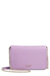 Kate Spade Spencer Leather Wallet On A Chain In Iris Bloom