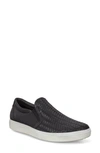Ecco Soft 7 3.0 Slip-on Sneaker In Black Leather