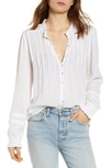 FAHERTY WILLA BUTTON FRONT PEASANT BLOUSE,WTC0001