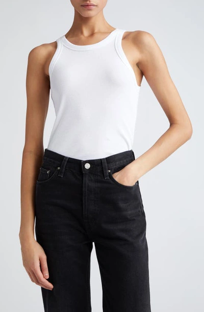 TOTÊME TOTEME ESPERA RIB STRETCH ORGANIC COTTON TANK,211-437-772