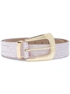 B-LOW THE BELT EMBOSSED CROC-EFFECT BELT