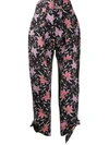 ISABEL MARANT GAVIAO FLORAL-PRINT TAPERED TROUSERS